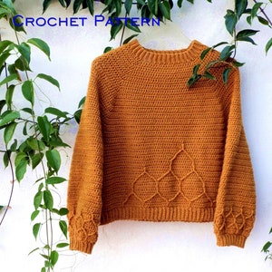 Honeycomb Pullover Crochet Pattern image 1