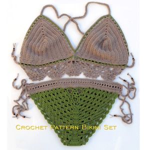 Crochet Pattern Bikini Set, mix and match