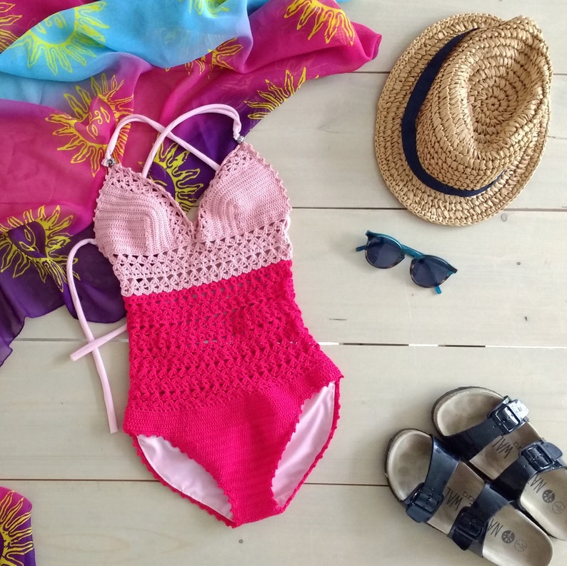 Crochet Pattern Bathing suit boho swimsuit one piece Etsy