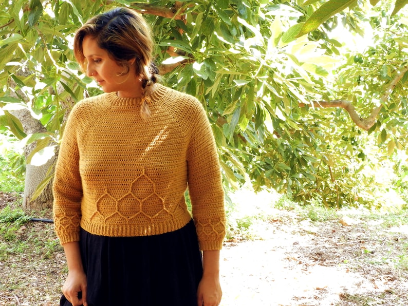 Honeycomb Pullover Crochet Pattern image 7