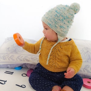 Knitting Pattern knitted knots textures easy slouchy unisex beanie hat tuque for babies children adults Dot Dot Dot Beanie PATTERN image 6