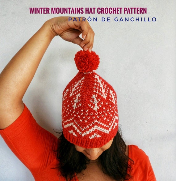 Winter Mountains Hat Crochet Pattern
