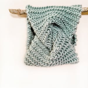 Twisted Cowl CCROCHET PATTERN &gt;&gt; faux garter stitch looks like knitting crochet cowl headband children adults gift &gt;&gt; crochet PDF pattern
