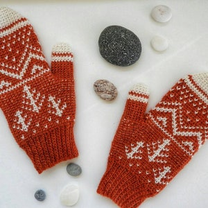 Winter Mountain Mittens Crochet Pattern image 5