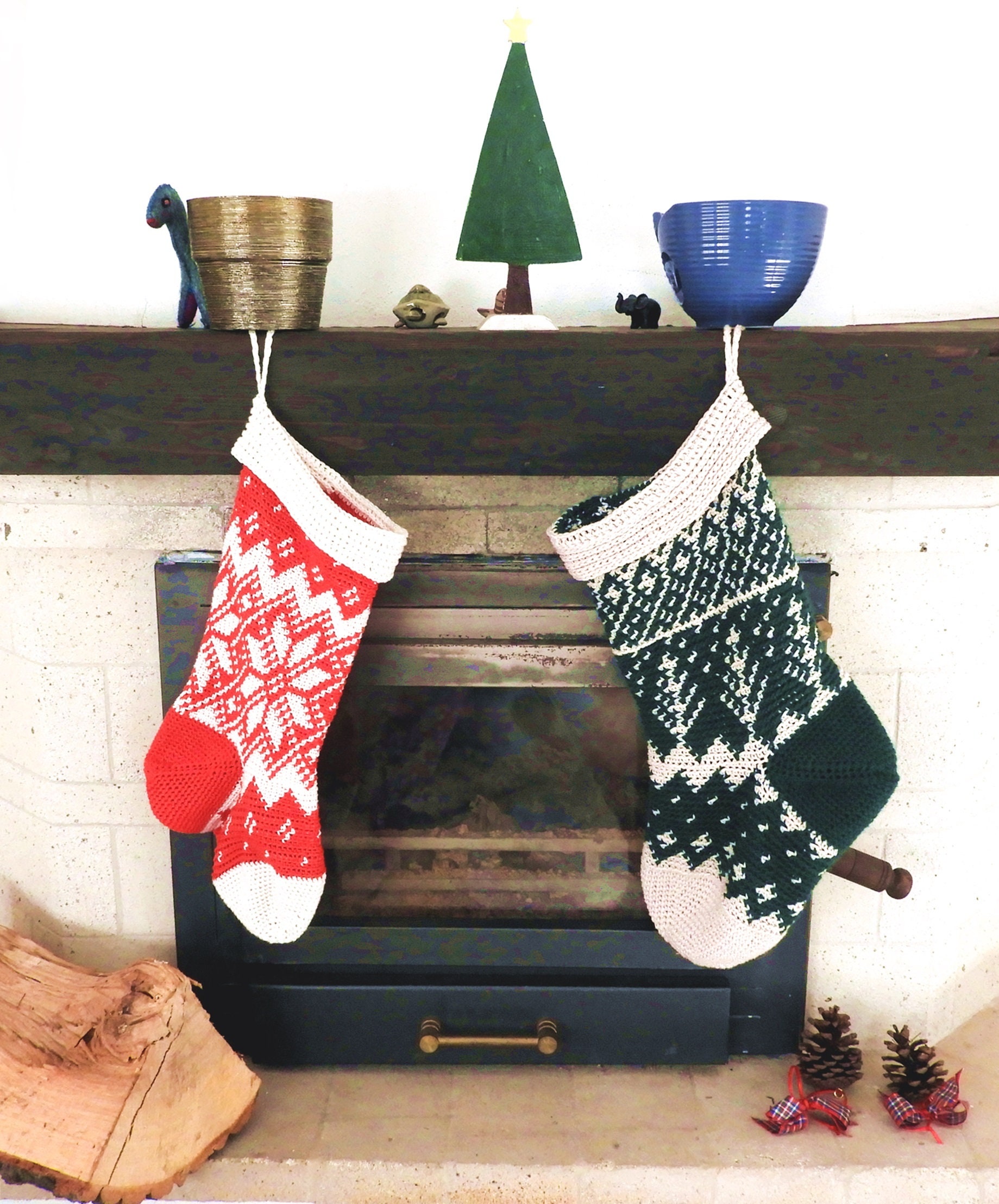 Holiday Cheer Stockings Crochet Pattern - Etsy