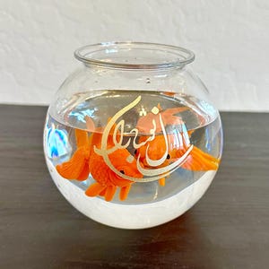 Fishbowl - Goldfish - Decoration - Table Decoration - Nowruz - Haftseen - Haftsin - Persian Calligraphy