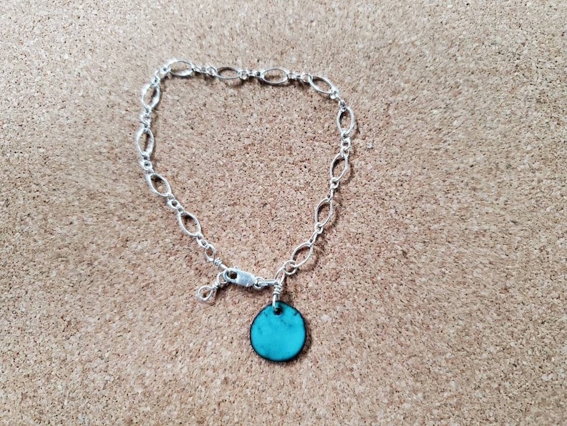 Adjustable Sterling Silver Charm Bracelet