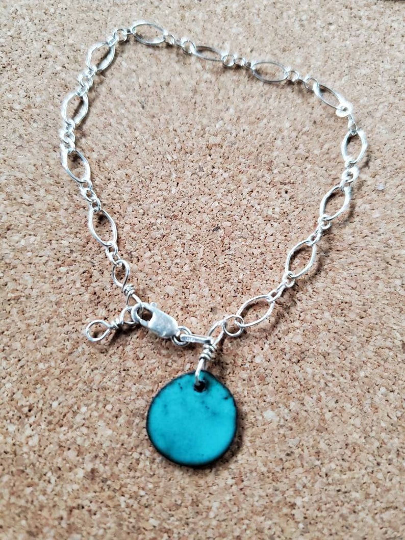 Adjustable Sterling Silver Charm Bracelet