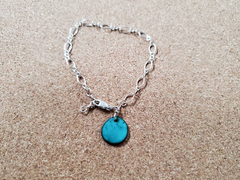 Adjustable Sterling Silver Charm Bracelet
