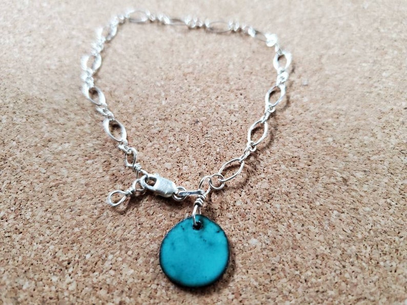 Adjustable Sterling Silver Charm Bracelet