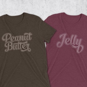 Peanut Butter and Jelly Shirts - PBJ Shirts - Peanut Butter Jelly T-Sshirt - Funny TShirt - Graphic tees for Men & Women -Best Friend Shirts