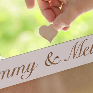 White 3D Drop Box Alternative Guestbook Wooden guest book in the form of a frame An idea for a gift