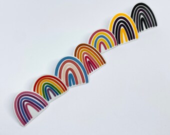 Rainbow Acrylic Pin | Pride Pin | Custom Pride Pin