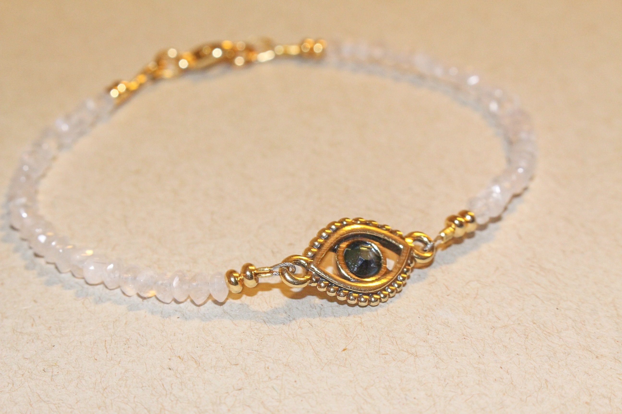 Eye of Protection Bracelet Pale Pink Gold main image 0