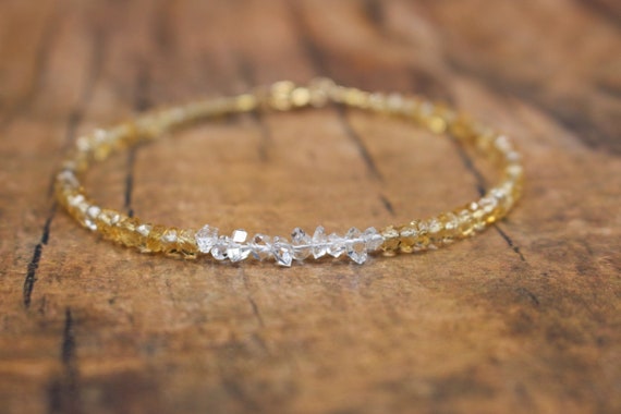 Citrine hotsell bracelet etsy