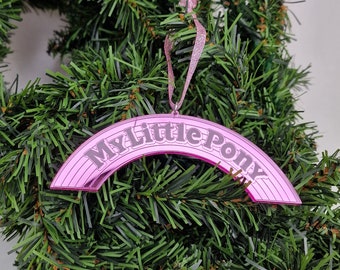 My Little Pony Logo Ornament Pink Acrylic Custom Made Gift Home Decor Ornaments