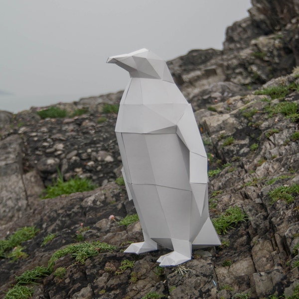 DIY paper Pet Penguin, 3d Papercraft Template