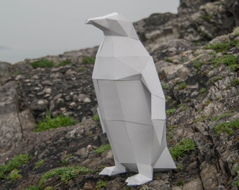 DIY paper Pet Penguin, 3d Papercraft Template