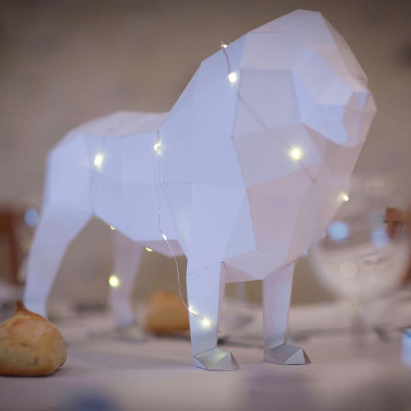 Modèle Papercraft Lion