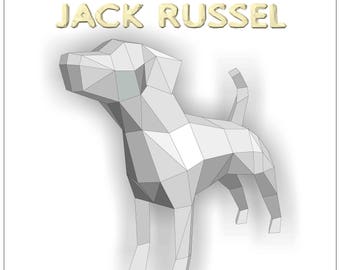 Papercraft Jack Russel download, 2018 year of the dog