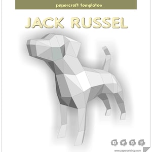 Papercraft Jack Russel download, 2018 year of the dog