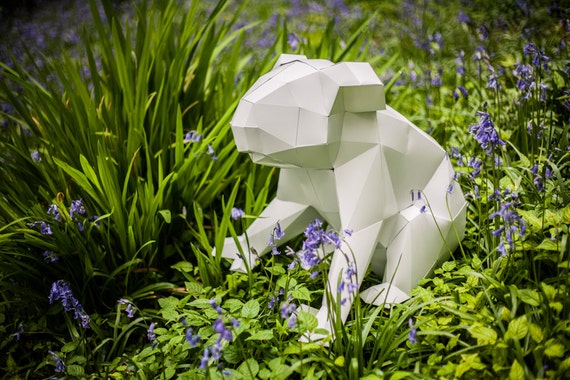 Paper Koala, 3d Papercraft Template, Paper Forest Pet, from Australia. Printable pdf.