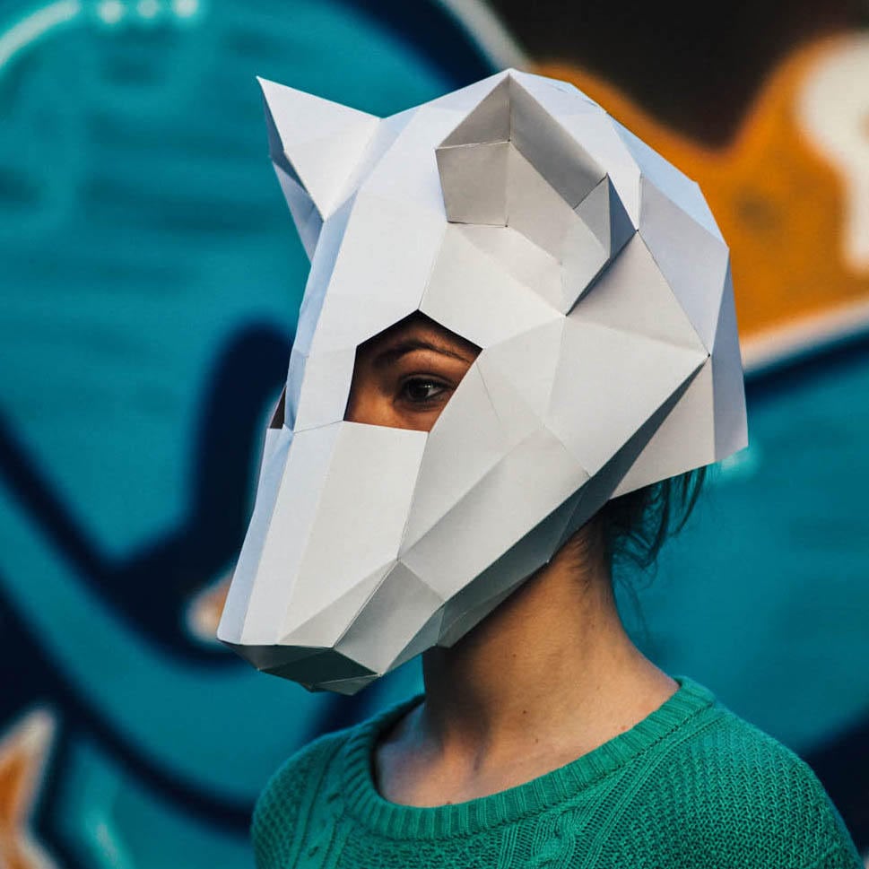 Papercraft Rat Mask, Papercraft Template, Printable Mask, DIY Digital ...