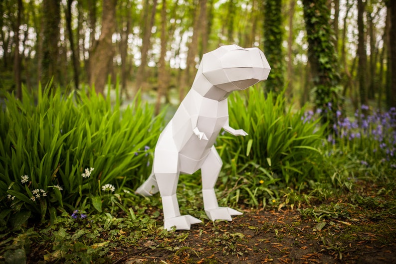 3d paper dinosaur template
