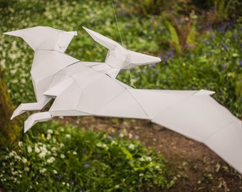 Pet Pteranodon, modelo de dinossauro 3d Papercraft. PDF para impressão. Presente para meninos