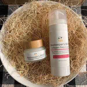 Beekeeper’s BEST Collagen Face Cream, Collagen Firming Cream, Botanical Oil Facial Cream, Natural Face Cream, Body Lotion