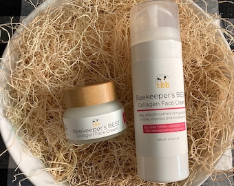 Beekeeper’s BEST Collagen Face Cream, Collagen Firming Cream, Botanical Oil Facial Cream, Natural Face Cream, Body Lotion