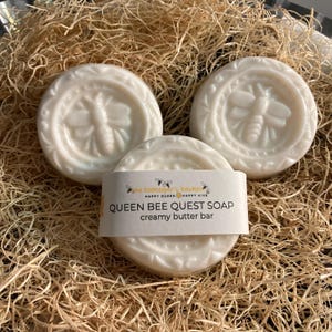 Queen Bee Triple Butter Honey Guest Soap, Bee Soap, Honey Scented Soap, Butter Soap, Honey Bee Soap, Bee Lovers