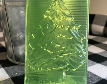 Oh Christmas Tree Glycerin Soap, Winter Fir Tree, Holiday Soap, Winter Soap, Fir Tree Soap, Festive Winter Soap