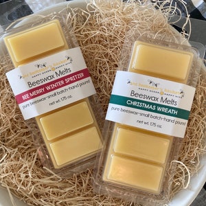 Pure organic Beeswax melts made with local Georgia beeswax in a