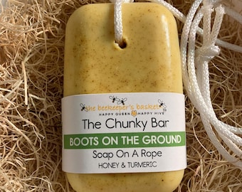 Triple Butter Soap On A Rope: Honey Turmeric Cologne Fragrance