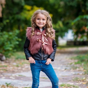 Fur vest for little girl hot sale