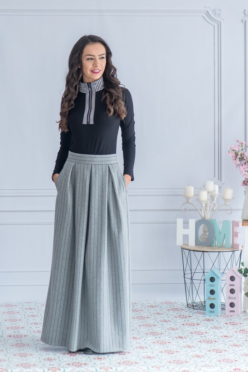 plus size floor length skirt