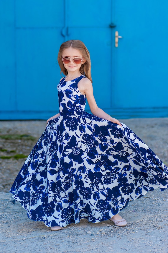 kirily maxi dress blue