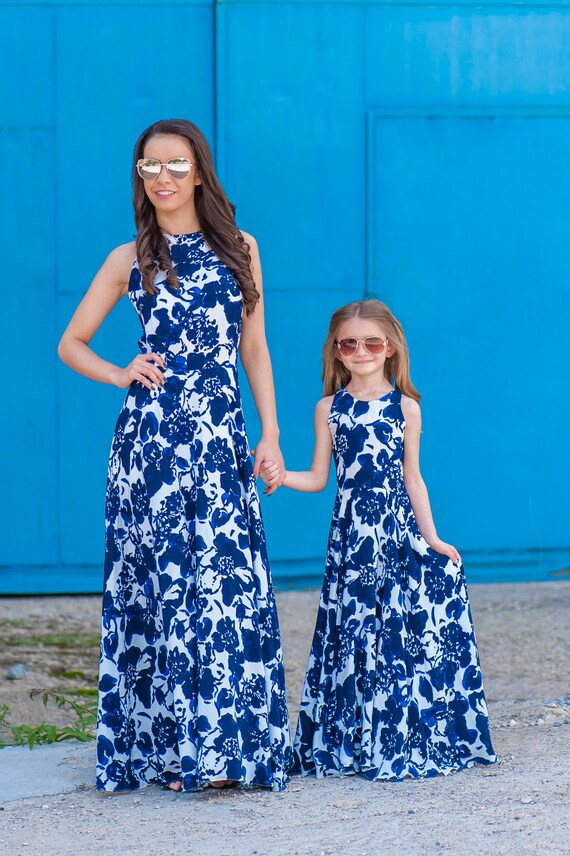 matching summer dresses for mother and daughter