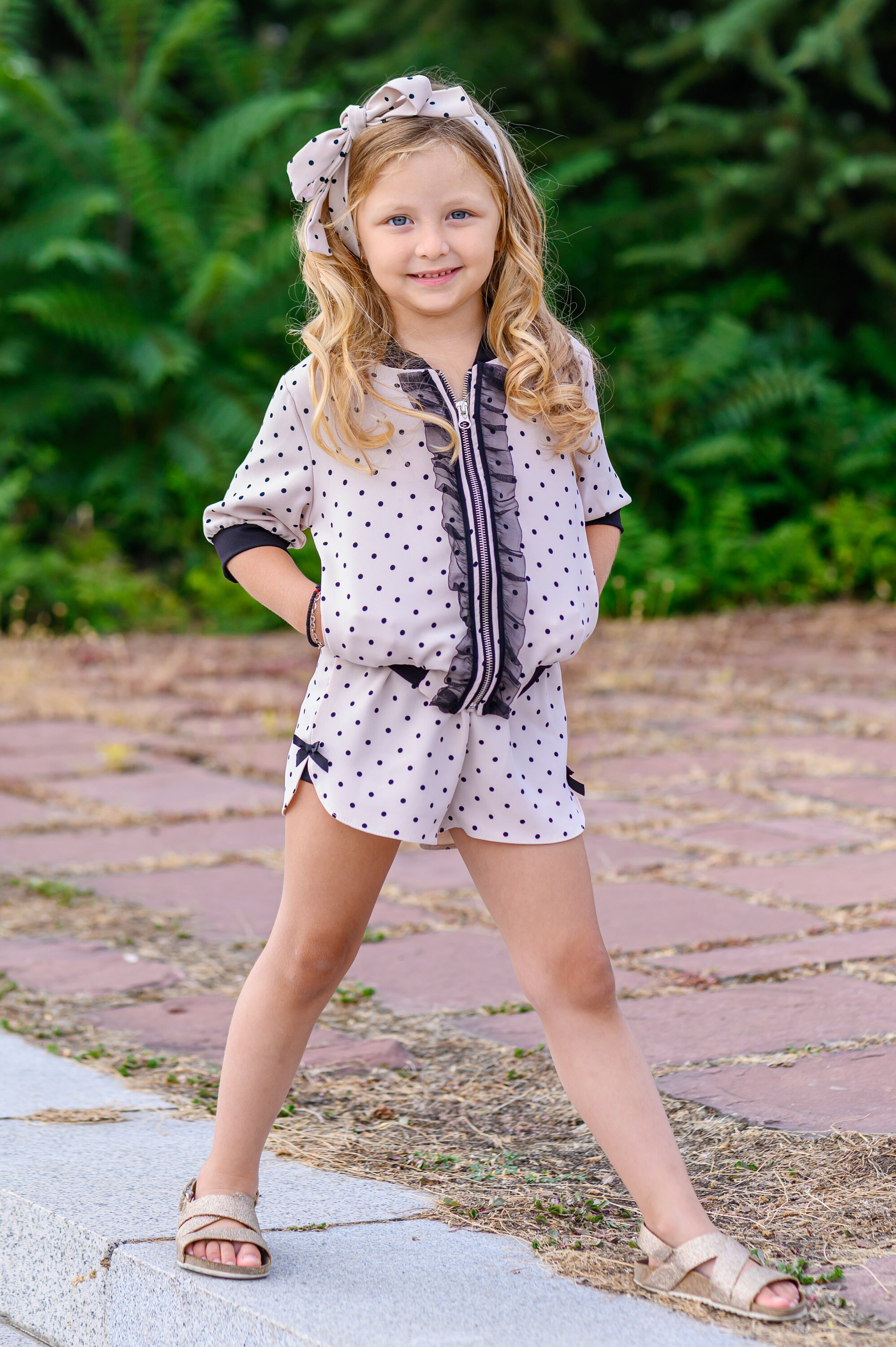 Toddler Chica Shorts Dotted Shorts Shorts Pantalones Beige Etsy