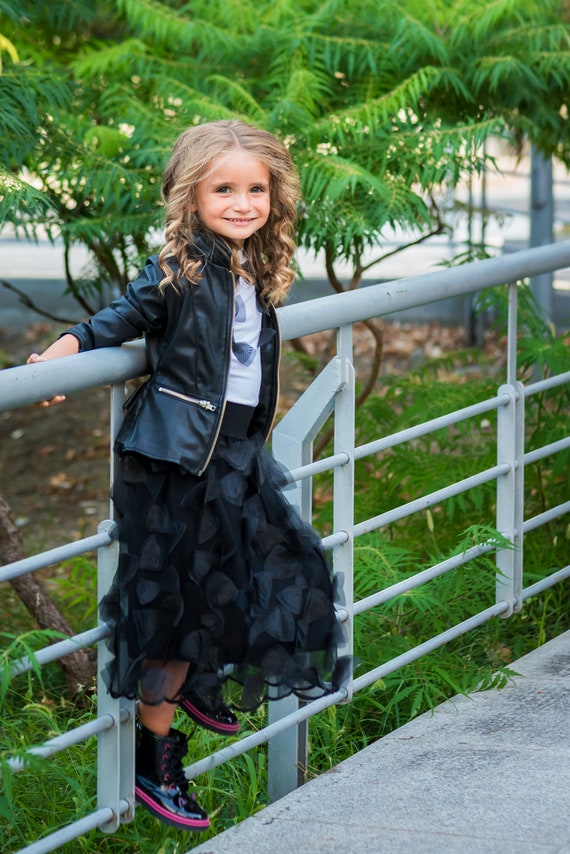 little girls leather jacket