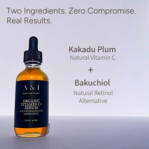 Organic Vitamin C Serum with Natural Retinol Alternative image 2