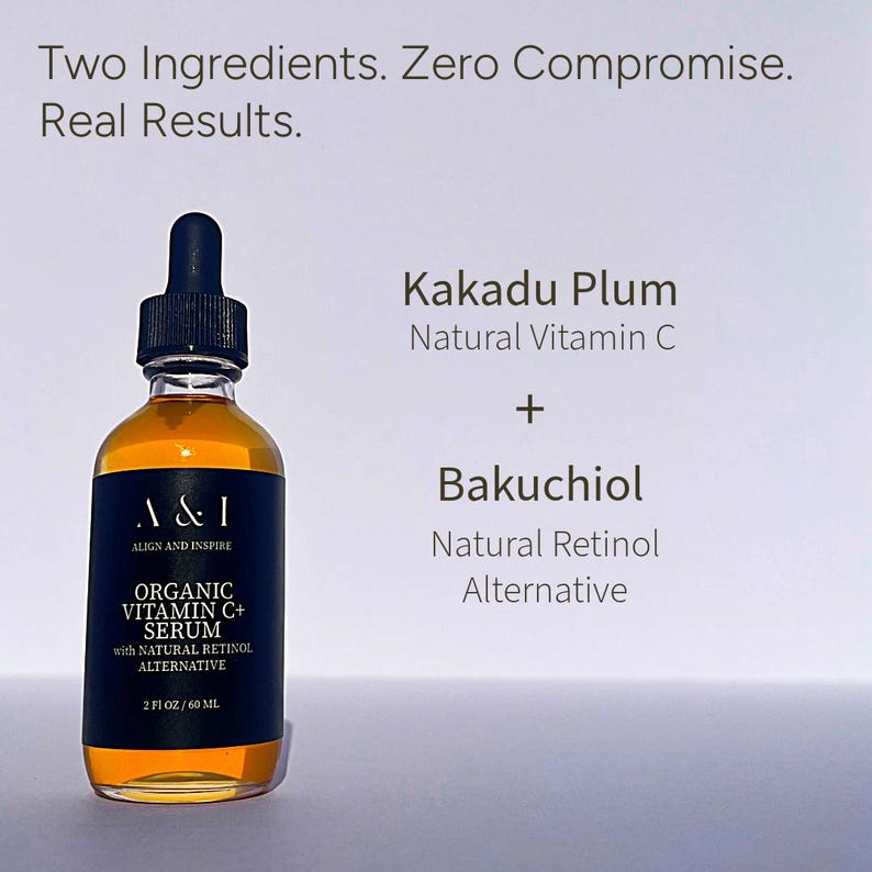 Organic Vitamin C Serum with Natural Retinol Alternative image 2