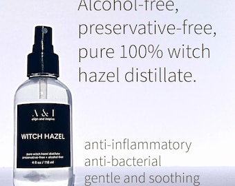 Pure Organic Witch Hazel Alcohol-Free and Unscented