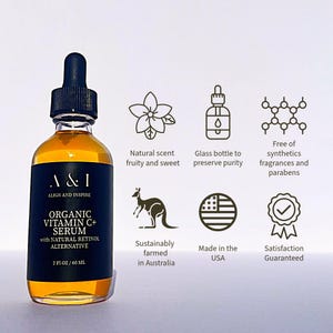 Organic Vitamin C Serum with Natural Retinol Alternative image 4