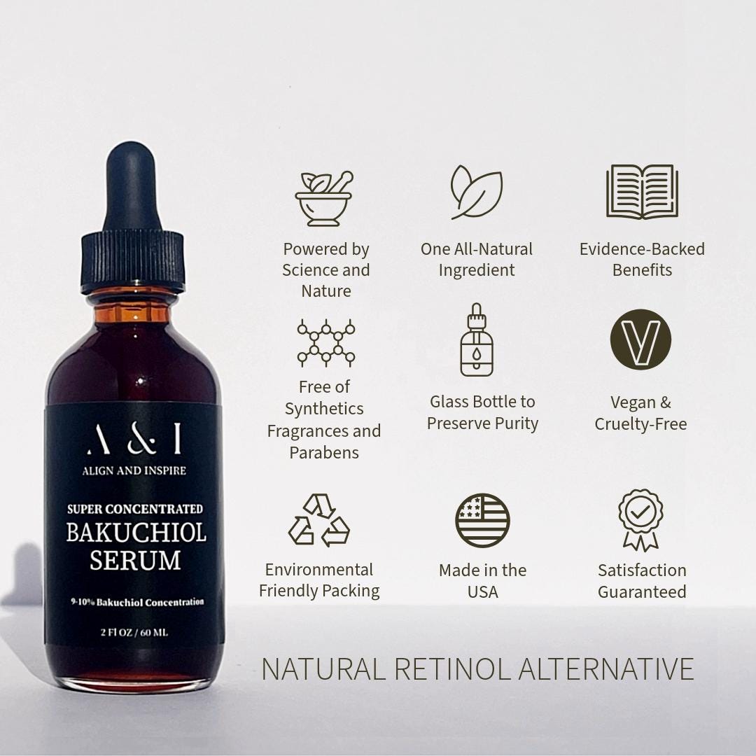Bakuchiol Serum Organic Natural Retinol Alternative - Etsy