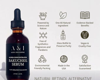 Bakuchiol Serum Organic Natural Retinol Alternative