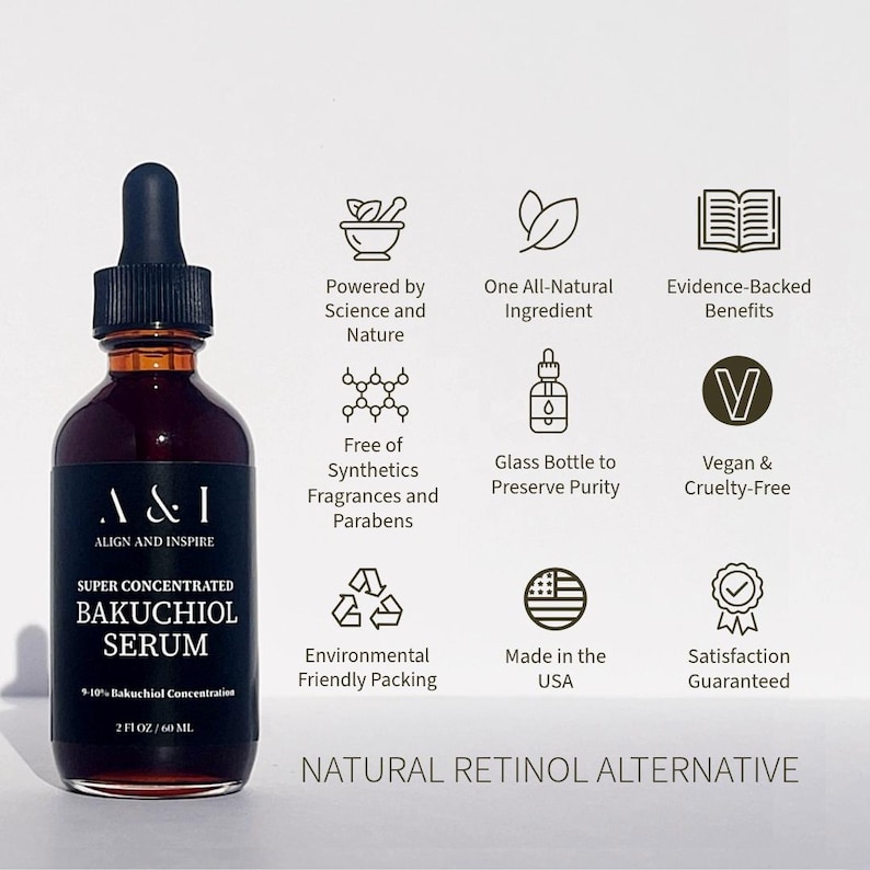 Bakuchiol Serum Organic Natural Retinol Alternative Bild 1