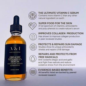 Organic Vitamin C Serum with Natural Retinol Alternative image 3
