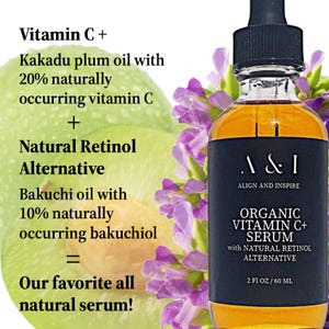 Organic Vitamin C Serum with Natural Retinol Alternative